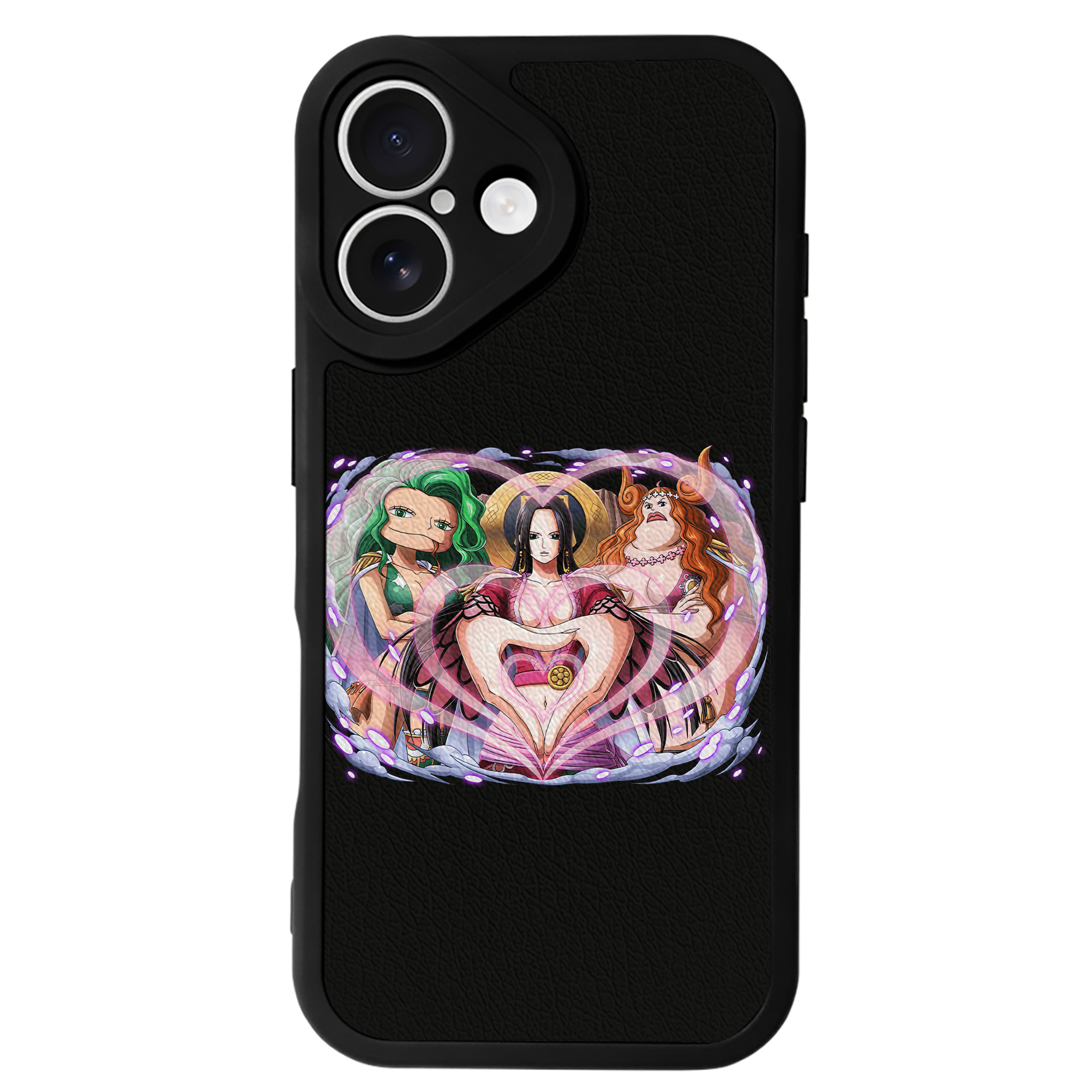 （画像用） ワンピース ボア・ハンコック ONE PIECE Boa·Hancock 【iPhone 16シリーズ対応】シリコンスマホケース（レザー調） 材質：シリコン